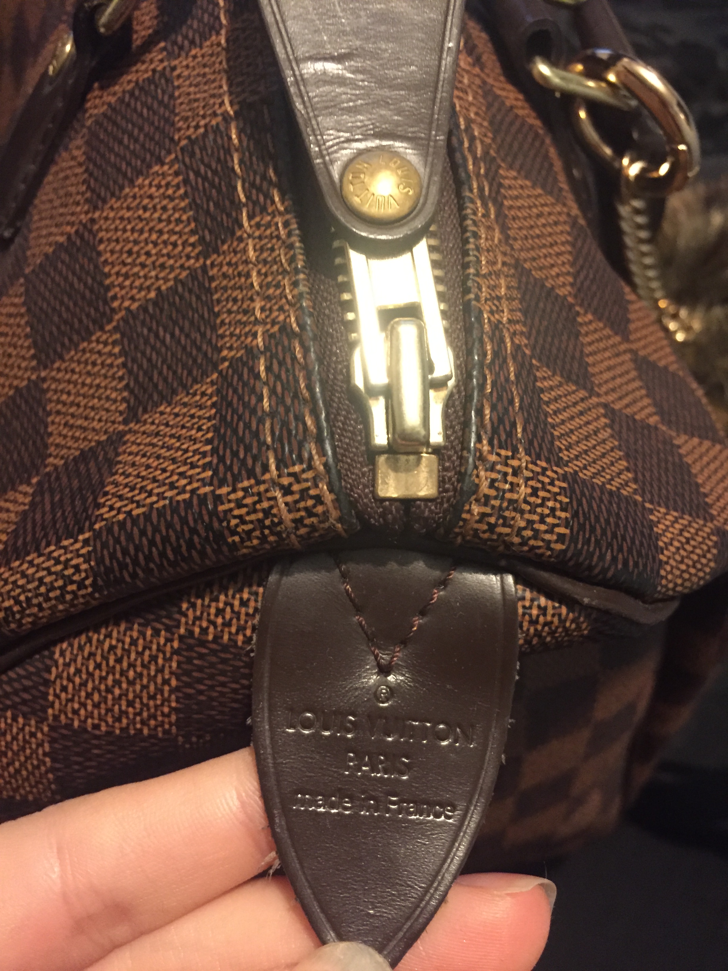 How to tell apart a genuine and fake Louis Vuitton Speedy (new and old  styles) – – love brittany rose –
